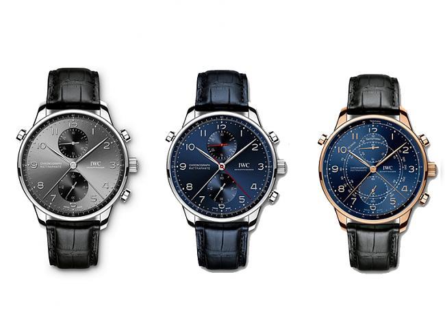 IWC introduced a series of Portuguese series double chase Chronograph; IWC;