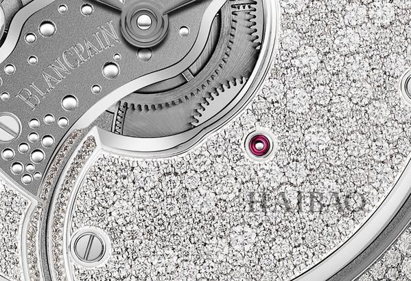 Blancpain Villeret classic series reversing movement snowflake diamond watch