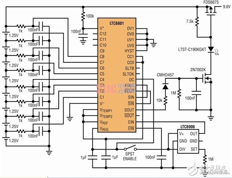 Battery-powered LTC6801