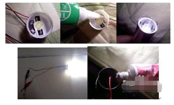 Homemade led flashlight _ simple led flashlight circuit diagram