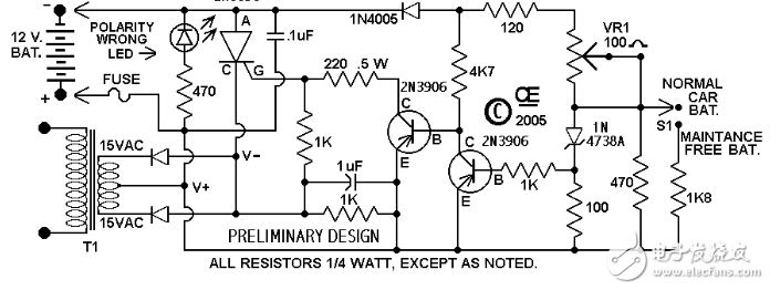 One-way thyristor charging circuit diagram Daquan (eight unidirectional thyristor charging circuit design schematic diagram detailed)