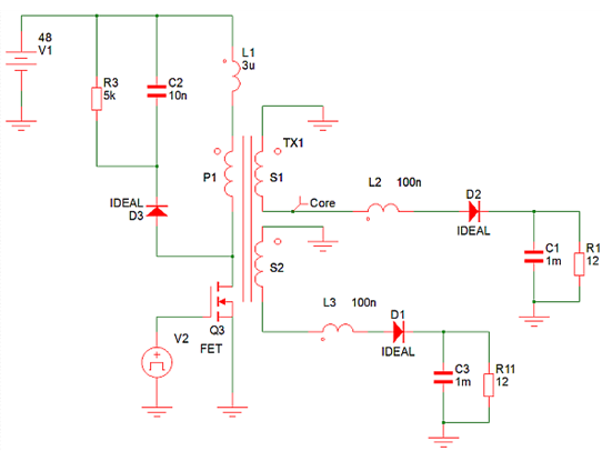 Why is the flyback power supply the best in a multi-output system topology