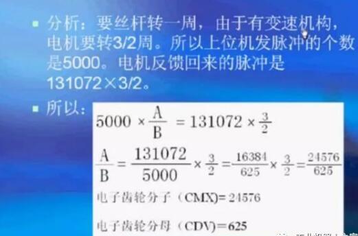 A text to understand the servo motor electronic gear ratio setting method