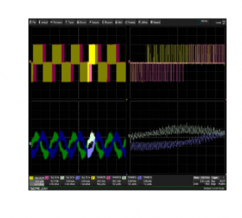 Motor drive and interactive control test based on MDA810 motor drive analyzer