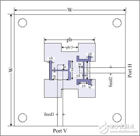 Fractal dual-polarized antenna for the direction backtracking antenna array