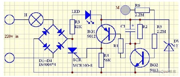 Simple touch switch schematic diagram