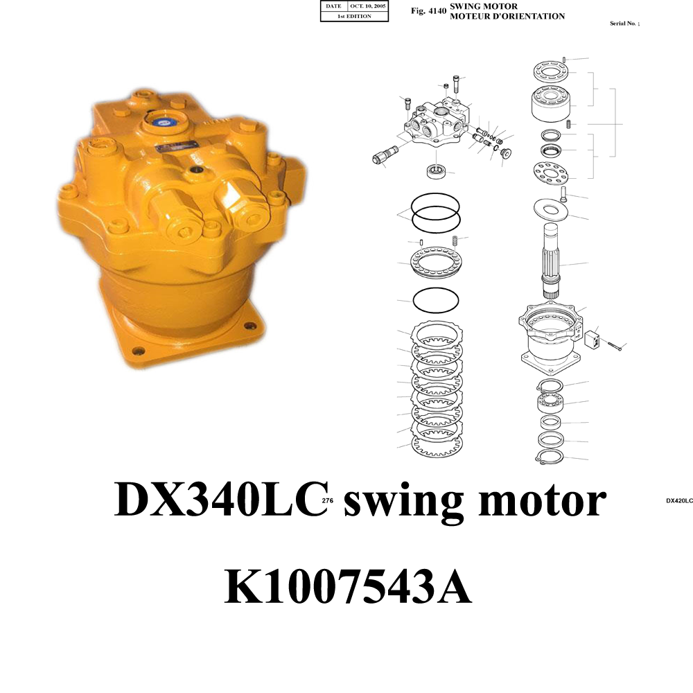 swing motor parts 