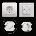 10Pcs Protection From Children Baby Safety Rotate Cover 2 Hole Round European Standard Child Against Electric Protection Socket