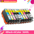 QSYRAINBOW printer ink cartridge 364XL HP 364 XL replace for HP Photosmart 5510 5515 6510 B010a B109a B209a Deskjet 3070A HP364