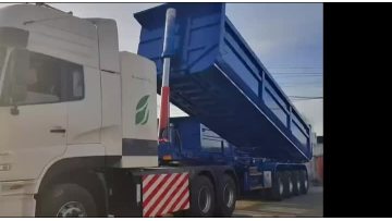 4 Axles U Box 100T Tipper Semi Trailer