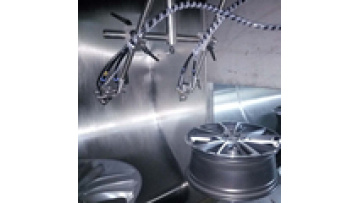 Customized Semi Automatic profiles electrostatic Powder Coating Line with Curing Oven and Spray Booth for Painting Car wheels1
