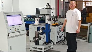 Split Flange Dot Peen Rotary Marking Machine