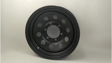 Hot Sale 4x100 5x114.3 5 Holes Steel Wheel Rims 16 Inch 8 Spoke Passenger Car Wheels1