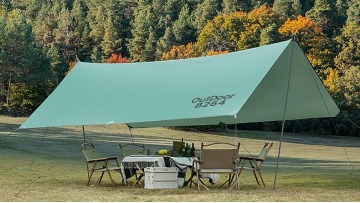 Camel 210T Nylon Ripstop PU 3000 Waterproof Outdoor Canvas Tarp Tent Rain Tarp Lightweight Survival Gear Shelter for Camping1