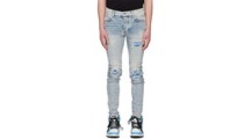 High Street Custom Funky Designer Men's Jeans Cheap Trousers Ripped Fashion Pants Men Blue Skinny Jeans1
