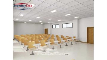 YZ518-Modern Wholesale School Furniture Stackable Plastic Chair with Armrests