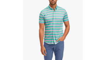 Hot Selling Button Down Men's Striped Shirt Polo Slim Fit Shirts for Men1