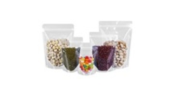 Transparent Clear Plastic Resealable ZipLock Bags Food Packing Stand Up Pouches With Zipper and Tear Notch1
