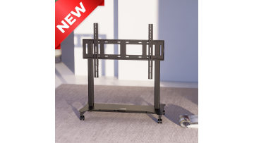 Portable Electric Lifting Movable TV Mounts Heavy Duty Height Adjustable TV Mount & Cart Mobile Monitor Screen TV Trolley Cart