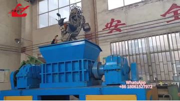 Heavy-Duty Scrap Metal Shredder in Action for Motorcycle Shredding Test
