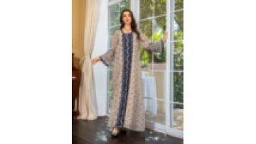 High Quality Tulle Eid Abaya Dress for Women Dubai Muslim Fashionable Embroidered Jalabiya Arabian Islamic Sequined Ramadan Robe1