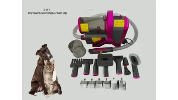 OEM Self-Protective Multifunctional Vacuum Dog Clipper Pet Grooming Kit Pet Hair Dryer1