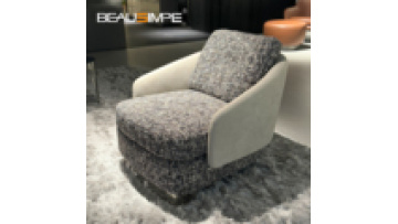 Lawson Minimalist Italian Style High-Grade Fabric Armchair Comfortable Lounge Chair Bedroom Living Room Furniture Single Sofa1