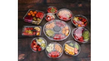 5 Component Container Plastic Tray Box Snack Food Blister Tray with Winko1