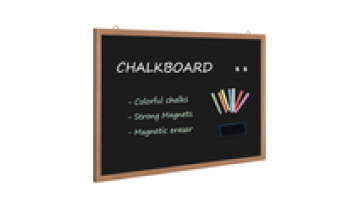 Wooden Frame Magnetic Blackboard - Writing Display Chalk Board for Messages1