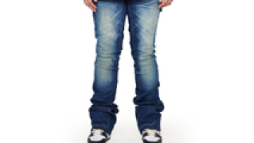 Custom Men Stacked Jeans Full Length Blue Wash Relaxed Ripped Jeans Men Distressed Trousers1