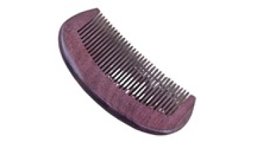Purple Sandalwood Beard and Mustache Comb1