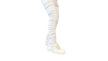 Custom Stacked Denim Jeans Men White Black Waxed Jeans Pants Slim Fit Men Denim Pants1