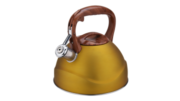 FH-435 fashion stainless steel yellow teapot