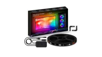 Sync Box & TV LED Backlight Kit, Immersion Ambient Lighting Strips for 65 Inch Computer/TV/Intelligent Capture of Ambient Lights1