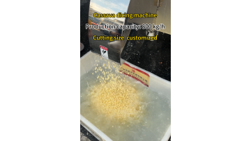 Cassava dicing machine