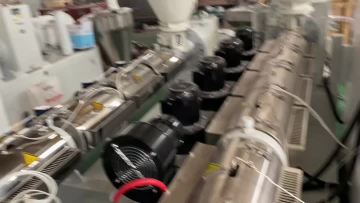 75mm PP dual wall corrugated tube making machine 