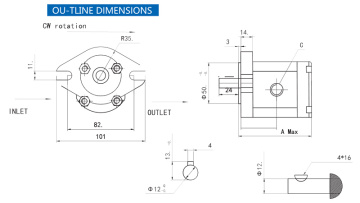 HGP-1A-F4R Gear Pump