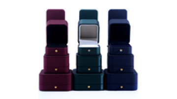 Hanhong wholesale custom logo luxury PU leather jewelry packaging box necklace bracelet stud earrings ring jewelry box1
