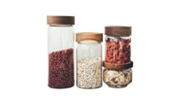 Transparent Glass Storage Jar Multi-specification Multi-grain Tea Sealed Storage Jar1