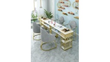 Hot sale Free sample New models Modern style wireless charge marble furniture Beauty salon Manicure Nail table1