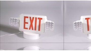 RTS TOP SALE 120V/277V Dual voltage UL cUL Listed LED emergency light combo with exit sign JLEC2RW Emergency lighting1