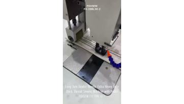 Long Arm Double Needle Triple Feed Extra Heavy Duty Thick Thread Sewing Machine with Puller