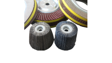 Cylindrical Thousand Leaf Wheel with Shaft Thousand Wheel Abrasive Thousand Leaf Wheel Polishing Wheel