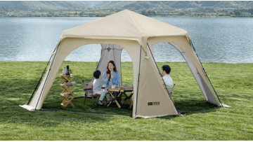 Star Dome Canopy Tent with Top Cover and Door Curtains
