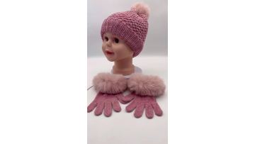 CF-T-0002 knitted hat and gloves (1)