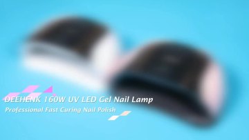 160W UV LED Nail Lamp for Two Hand, Led Nail Light for Gel Nails with 54 Pcs Light Bead1