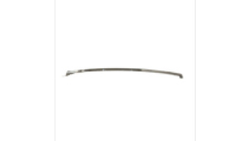 Stainless Steel Curves Shower Rod Bathroom Curtain Rod Holder1