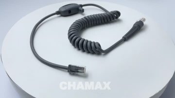 RJ45 plug to 8P8C with PCBA coil cables