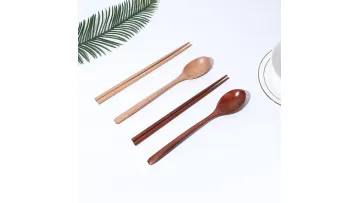 Wooden Chopsticks Spoon Set / Portable Wooden Cutlery Set1
