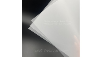 Transparent glossy and matt transparent PC film2